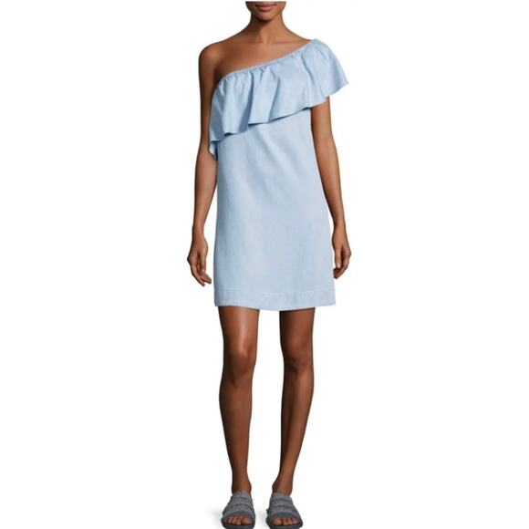 7 for All Mankind One Shoulder Dress size Small - Picture 8 of 13